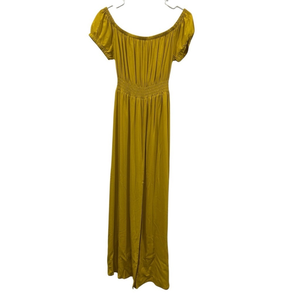 Elegant Mustard Yellow Maxi Dress